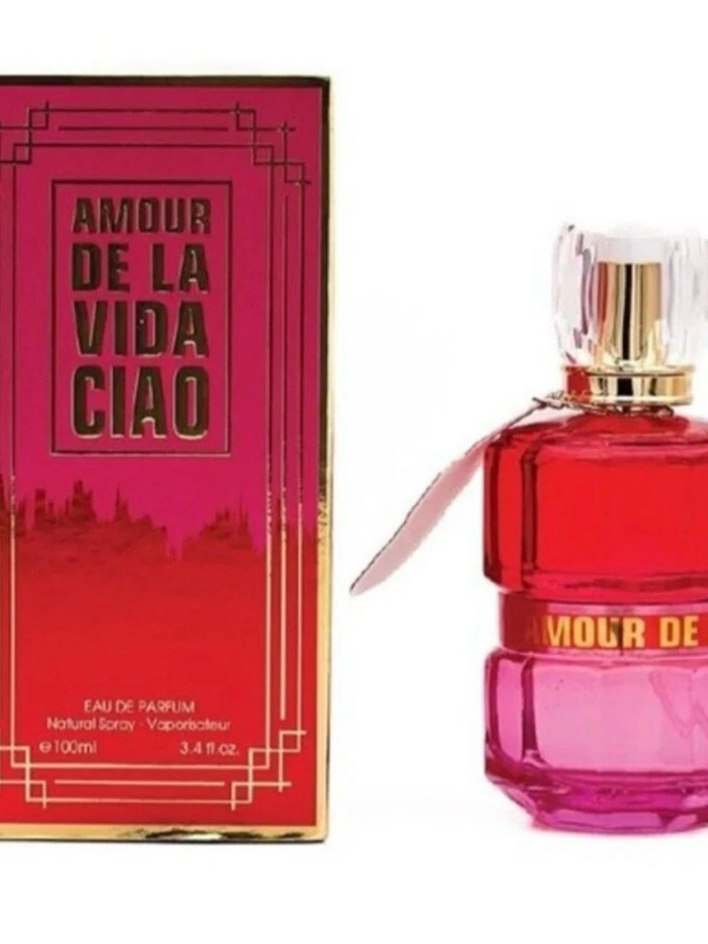Juicy Couture Amour De La Vida Ciao Pink and Red Bottle